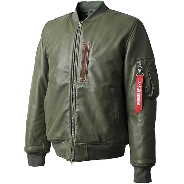 Liugoo Leathers 本革 MA-1フライトジャケット メンズ Liugoo Leathers 本革 MA-1フライトジャケット メンズ リューグー